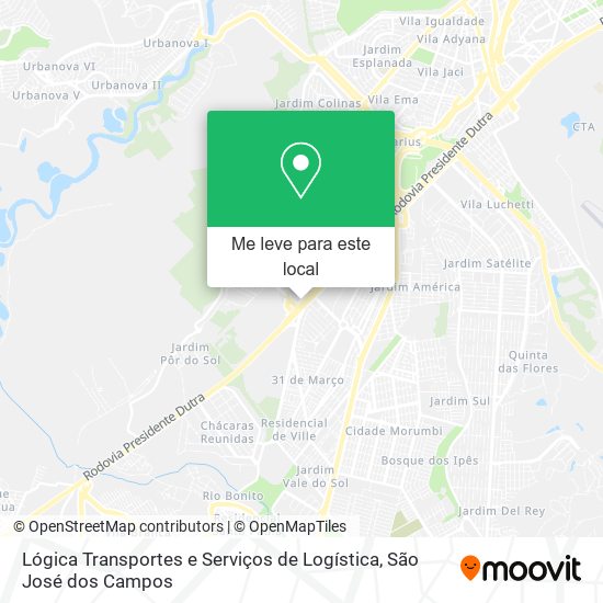 Lógica Transportes e Serviços de Logística mapa