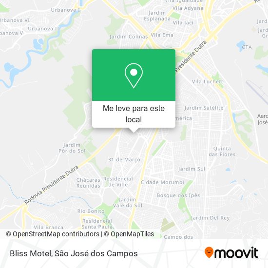 Bliss Motel mapa
