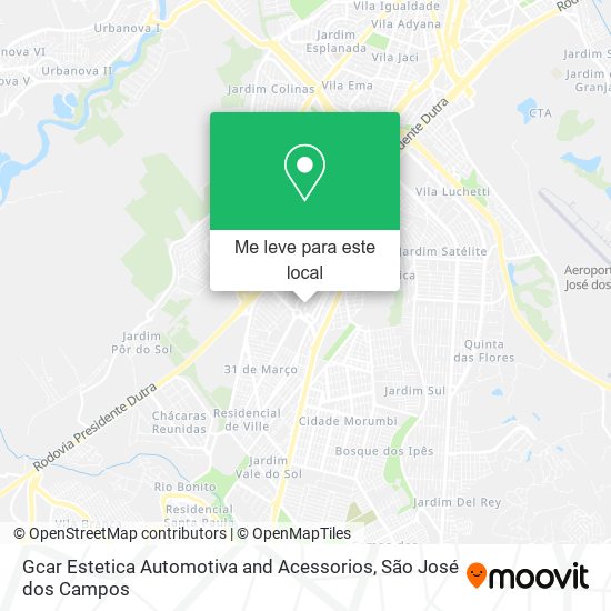 Gcar Estetica Automotiva and Acessorios mapa