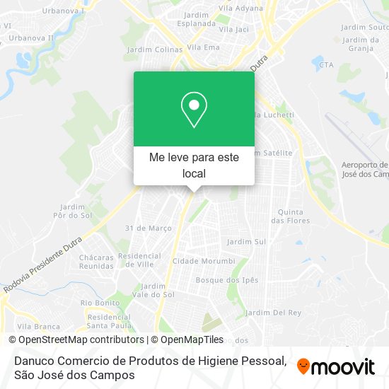 Danuco Comercio de Produtos de Higiene Pessoal mapa