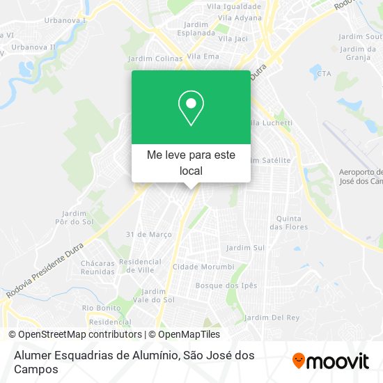 Alumer Esquadrias de Alumínio mapa