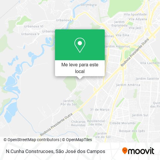 N.Cunha Construcoes mapa