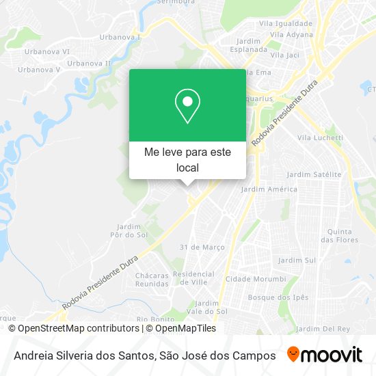 Andreia Silveria dos Santos mapa