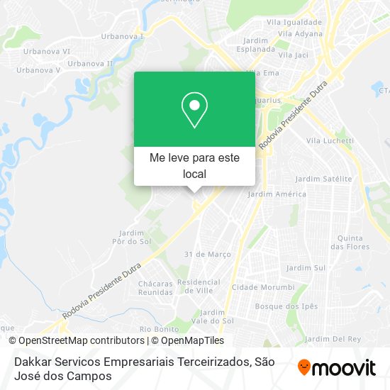 Dakkar Servicos Empresariais Terceirizados mapa