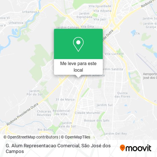 G. Alum Representacao Comercial mapa