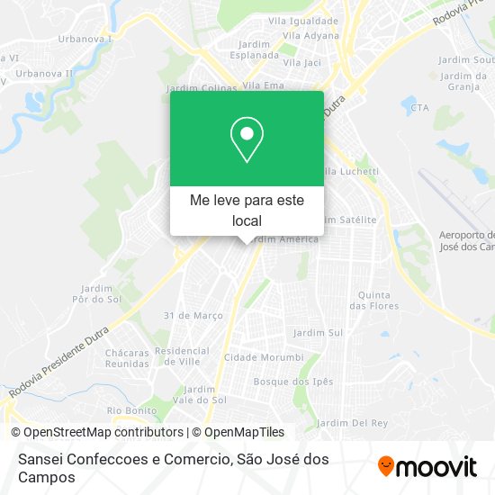 Sansei Confeccoes e Comercio mapa