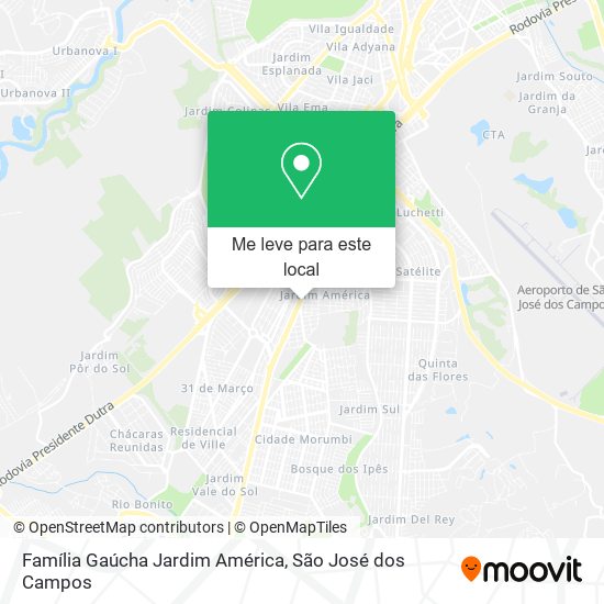 Família Gaúcha Jardim América mapa