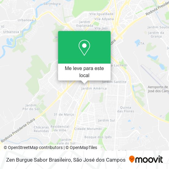 Zen Burgue Sabor Brasileiro mapa