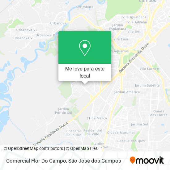 Comercial Flor Do Campo mapa