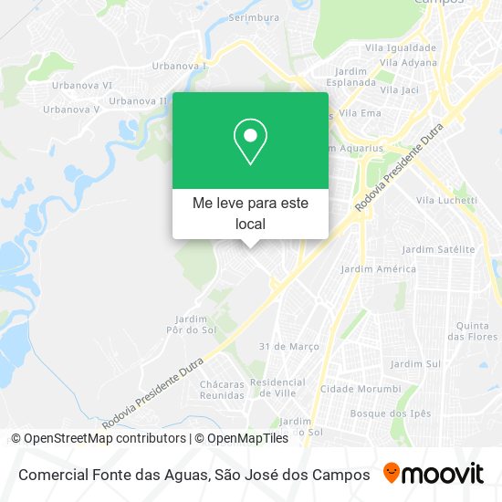 Comercial Fonte das Aguas mapa