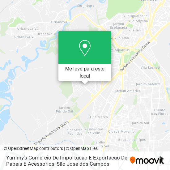 Yummy's Comercio De Importacao E Exportacao De Papeis E Acessorios mapa