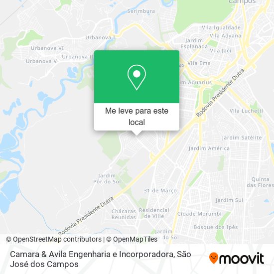 Camara & Avila Engenharia e Incorporadora mapa