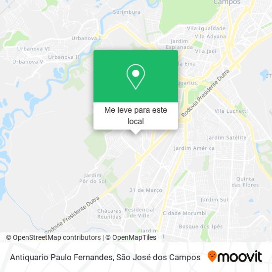 Antiquario Paulo Fernandes mapa