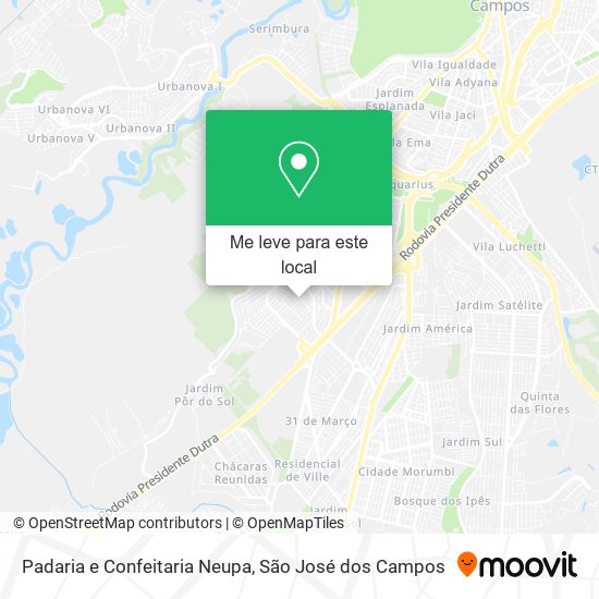 Padaria e Confeitaria Neupa mapa