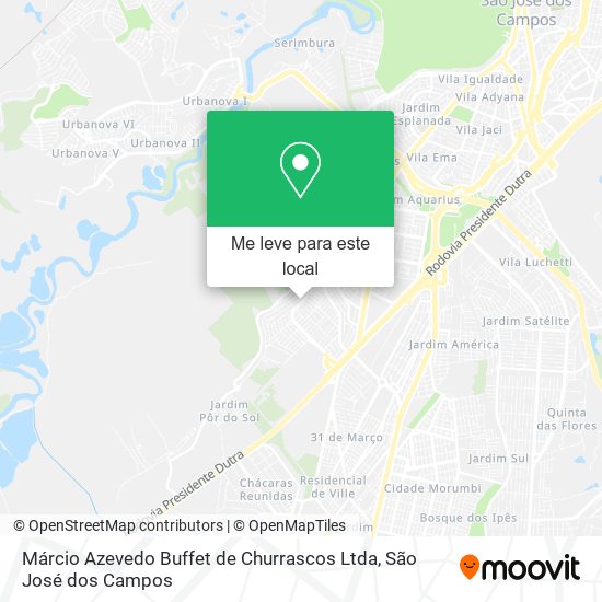 Márcio Azevedo Buffet de Churrascos Ltda mapa