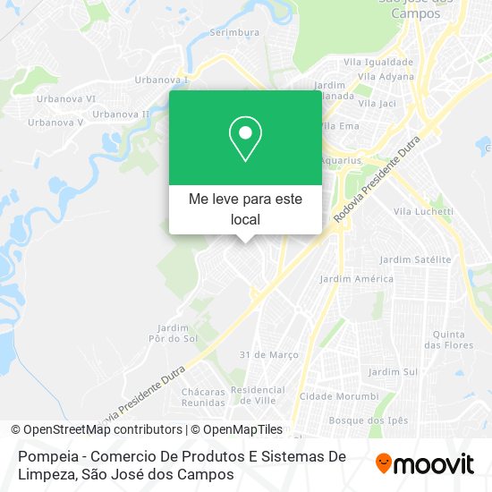 Pompeia - Comercio De Produtos E Sistemas De Limpeza mapa