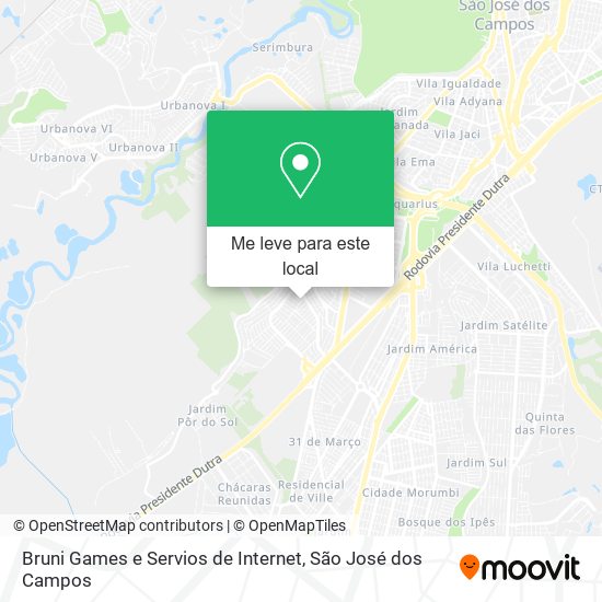 Bruni Games e Servios de Internet mapa