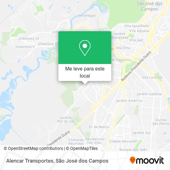 Alencar Transportes mapa