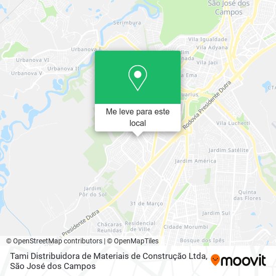 Tami Distribuidora de Materiais de Construção Ltda mapa