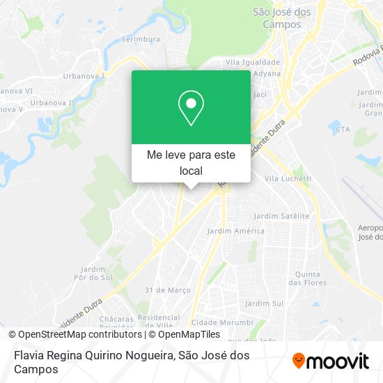 Flavia Regina Quirino Nogueira mapa