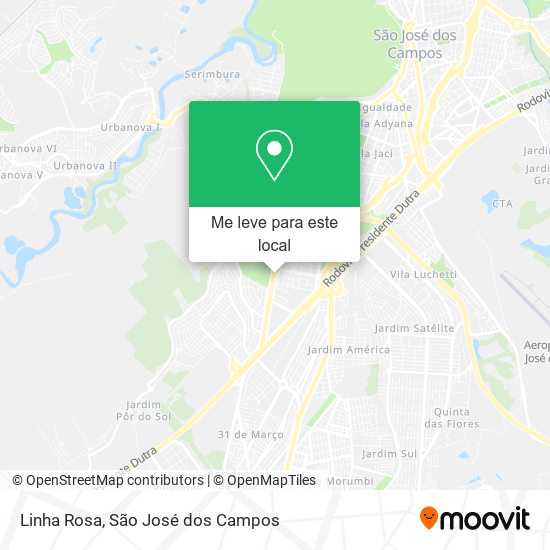 Linha Rosa mapa