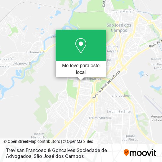 Trevisan Francoso & Goncalves Sociedade de Advogados mapa