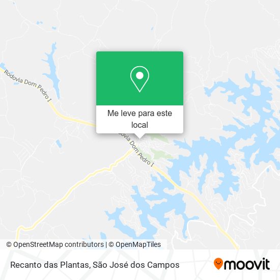 Recanto das Plantas mapa