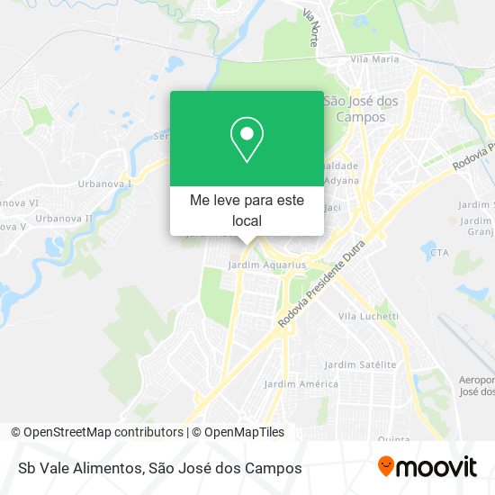 Sb Vale Alimentos mapa