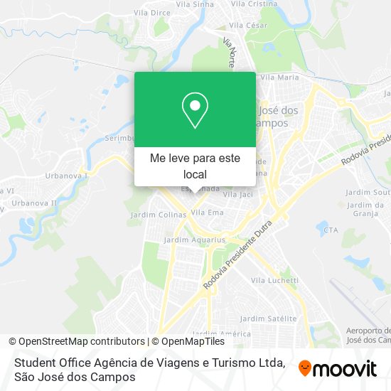 Student Office Agência de Viagens e Turismo Ltda mapa