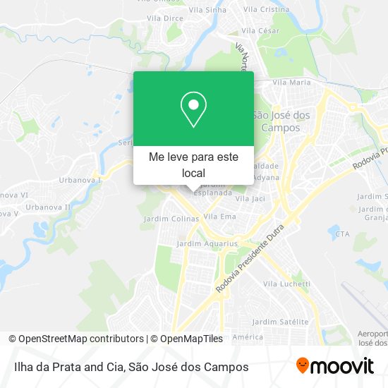 Ilha da Prata and Cia mapa