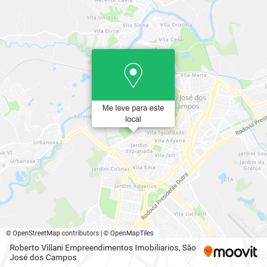 Roberto Villani Empreendimentos Imobiliarios mapa