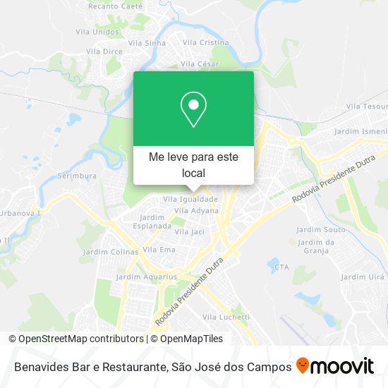 Benavides Bar e Restaurante mapa