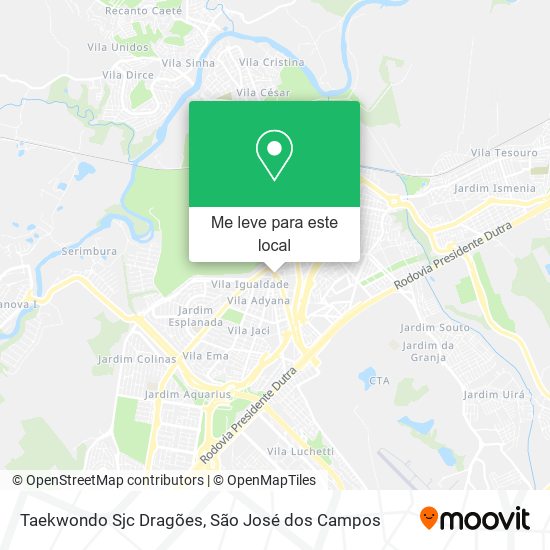 Taekwondo Sjc Dragões mapa