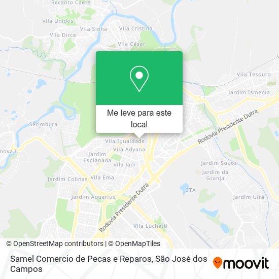 Samel Comercio de Pecas e Reparos mapa