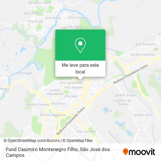 Fund Casimiro Montenegro Filho mapa