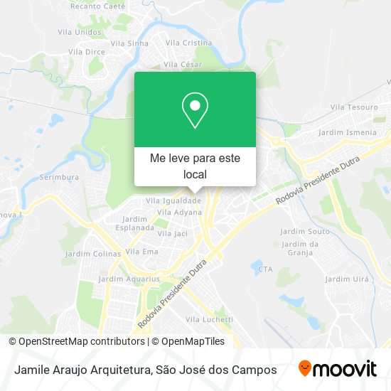 Jamile Araujo Arquitetura mapa