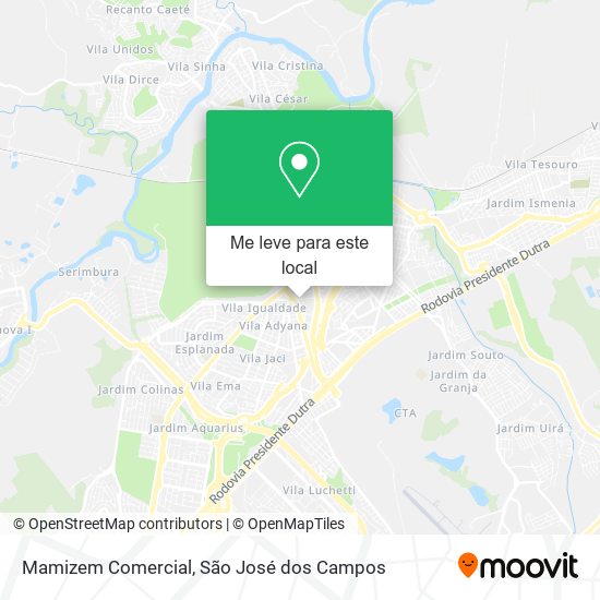 Mamizem Comercial mapa