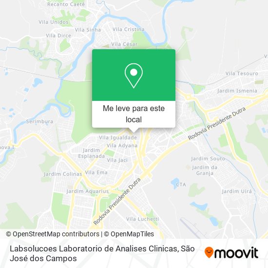 Labsolucoes Laboratorio de Analises Clinicas mapa