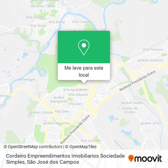 Cordeiro Empreendimentos Imobiliarios Sociedade Simples mapa