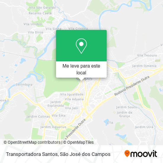 Transportadora Santos mapa