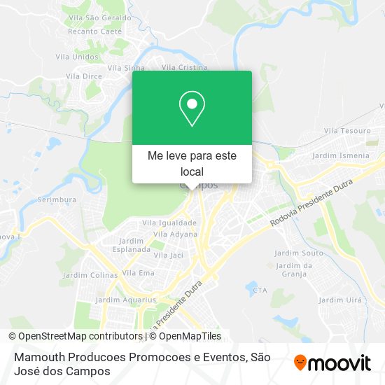 Mamouth Producoes Promocoes e Eventos mapa