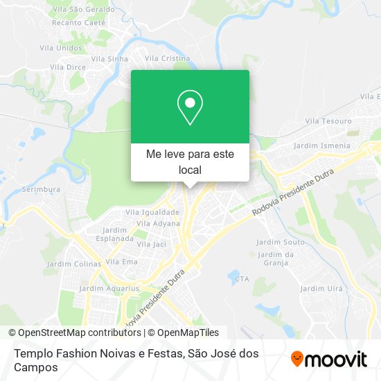 Templo Fashion Noivas e Festas mapa