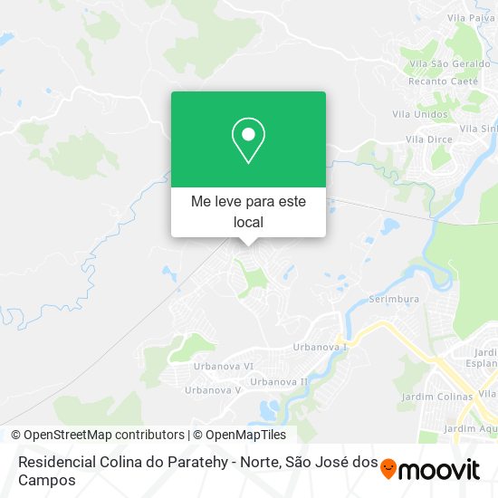 Residencial Colina do Paratehy - Norte mapa