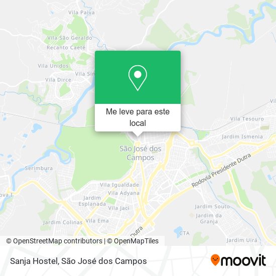 Sanja Hostel mapa