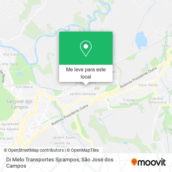 Di Melo Transportes Sjcampos mapa