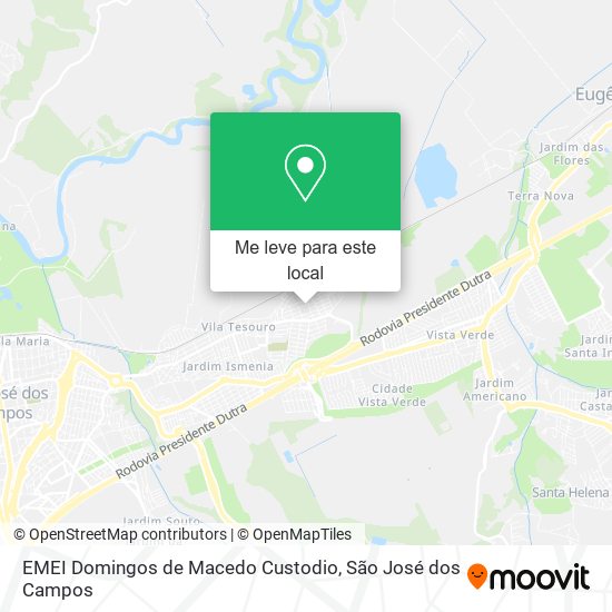 EMEI Domingos de Macedo Custodio mapa