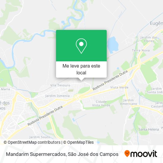 Mandarim Supermercados mapa