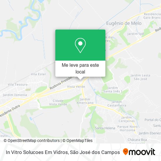 In Vitro Solucoes Em Vidros mapa