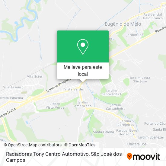 Radiadores Tony Centro Automotivo mapa