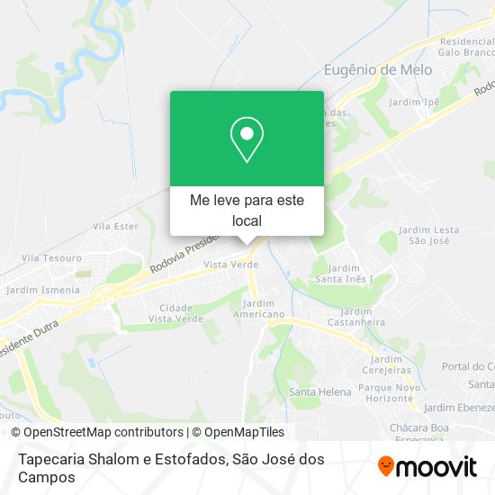 Tapecaria Shalom e Estofados mapa